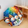 1 PC Automatic Folding Umbrella - Interesting Snowman Pattern, Portable & Foldable Design with 8 Ribs, Christmas Birthday Gifts