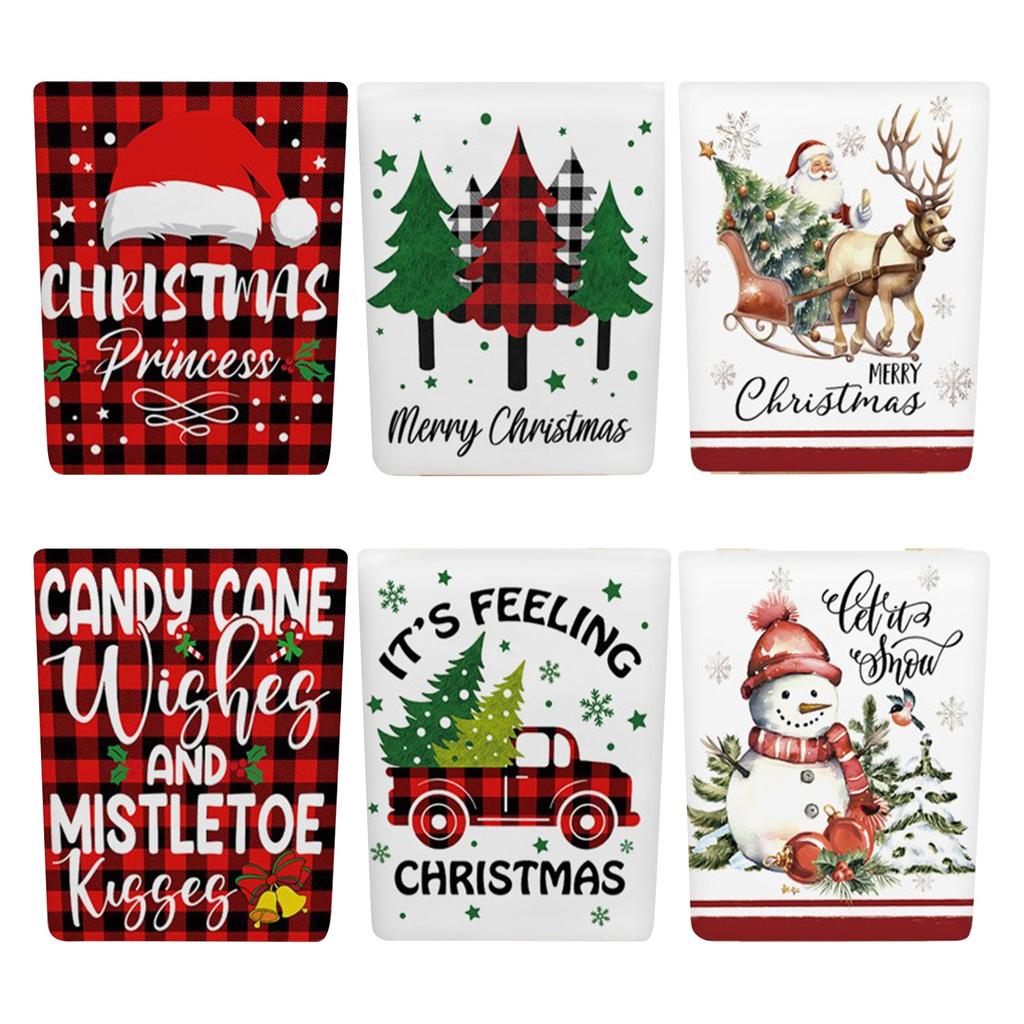 6pcs Christmas Chair Back Covers Gnome Chair Covers Xmas Dining Chair Covers For Home Kitchen Dining Room Decor,Not Elastic,19.6in*23.6in