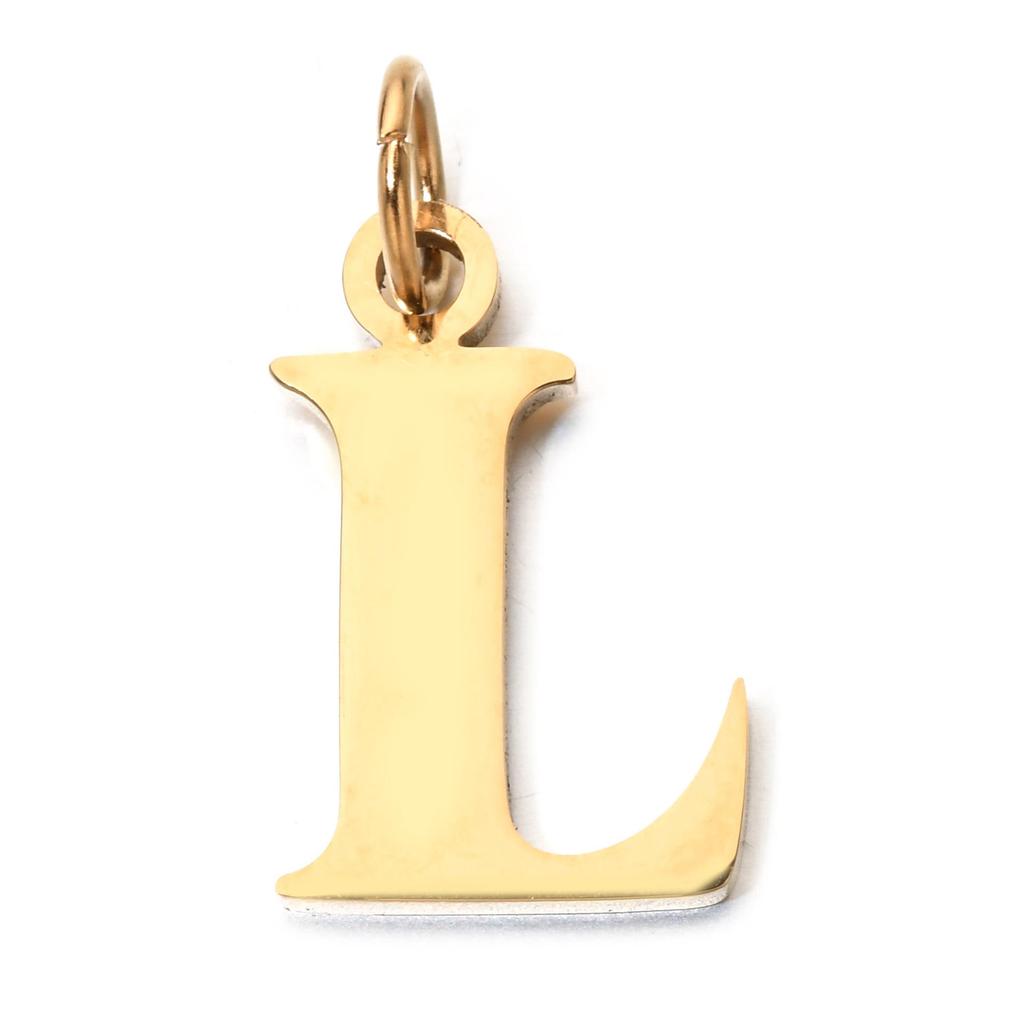 Handmade Stainless Steel English Letter Pendant - Non-Fading Charm