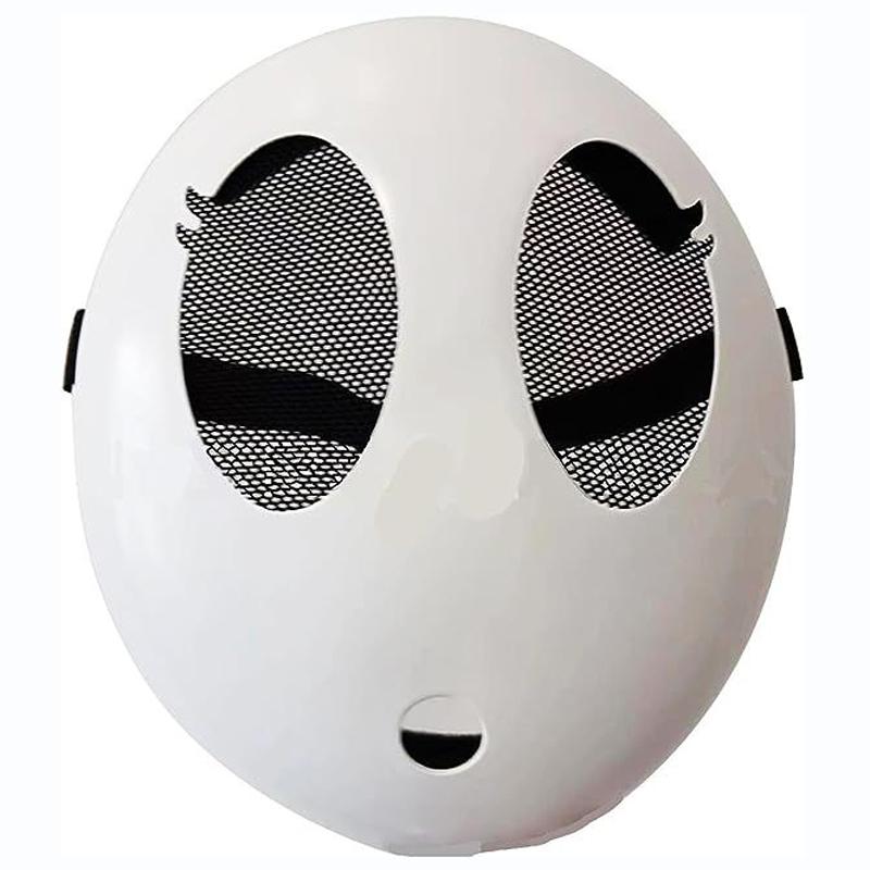 Игровые Братья Марио Белая Маска Застенчивого Парня Маска на Все Лицо Анонимная Маска Застенчивого Парня Косплей Маскарадная Маска Для Детей Взрослых Реквизит для Хэллоуинской Вечеринки