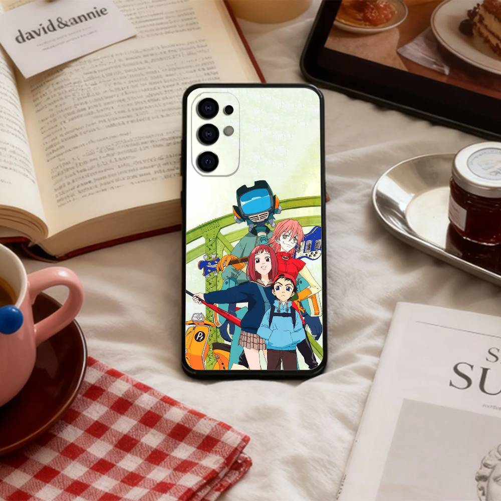 P-Psychedelic F-FLCL   Phone Case For Samsung S 25,24,23,22,30,21,10,9,Ultra,Plus,Lite,FE,4,5 G Soft Black Case Samsung S23plus5G