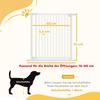 Stair Safety Gate, Barrier Gate Without Drilling, with Automatic Closing, for Kids, Kitchen, Stairs, 76-80 X 76 Cm, White