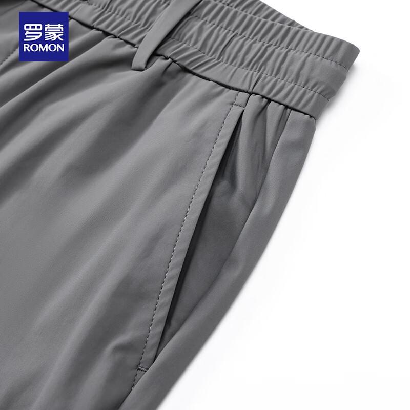 Romon Men's Ice Silk Straight-Leg Casual Pants