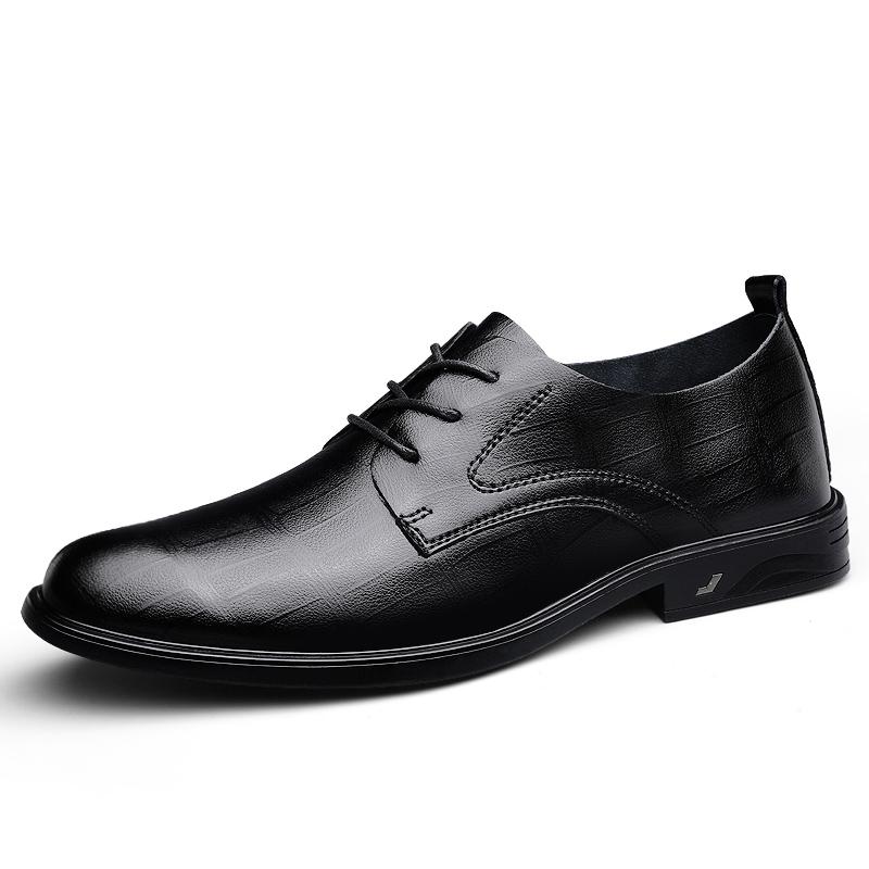 Fashion Genuine Leather Casual Shoes Classic Mens Oxford Shoes Outdoor Male Formal Dress Footwear Elegantes Outdoor Derby Shoes Sneakers