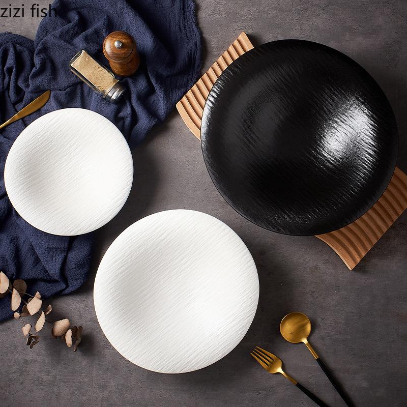 Ceramics Dining Plate Soup Bowl Fruit Plate Salad Bowl Dessert Bowls Noodle Bowls Sting Disc Snack Tray Pasta Dish Sushi Plate