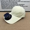 Baseballkappe mit UV-Schutz-Sonnenschirmkrempe Eingebauter leiser Lüfter 3 Geschwindigkeiten Solare Doppelstromversorgung USB-Laden Schnell trocknende Sonnenkappe