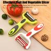 3 In 1 Swivel Vegetable Peeler, Rotating Stainless Steel Fruit Cutter, Multifunctional Kitchen Tool for Potato Apples Carrot