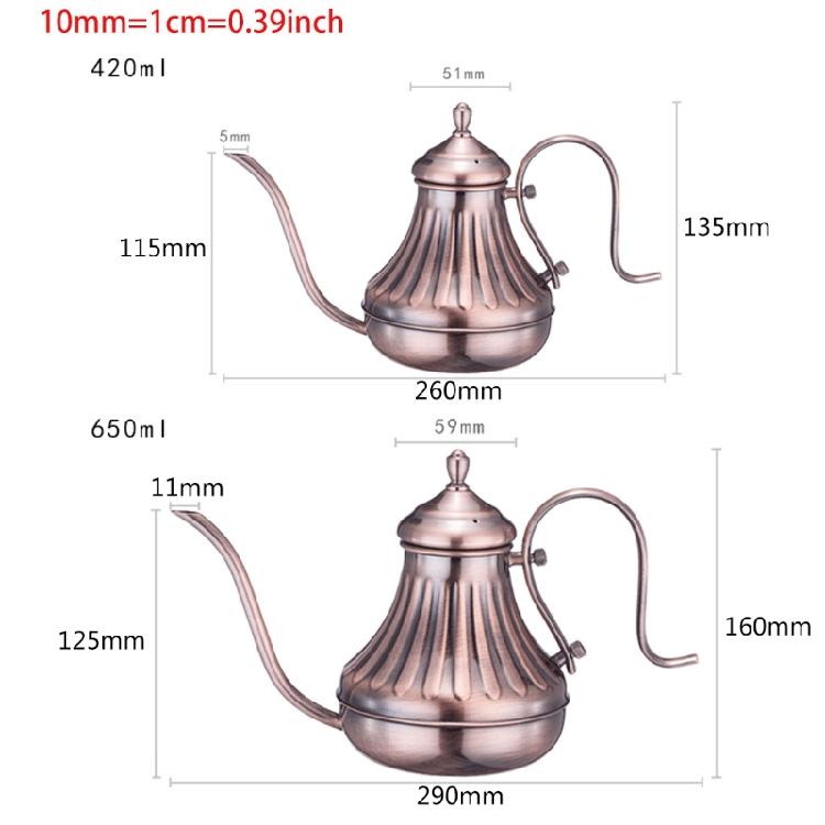 Drip Over Coffee Kettle Gooseneck Stainless Steel Material for Home Use