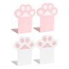 Creative Cats Paw Book Ends Stand Metal Bookends Non Skid Sturdy for Students Store Books Files Magazines Newspap