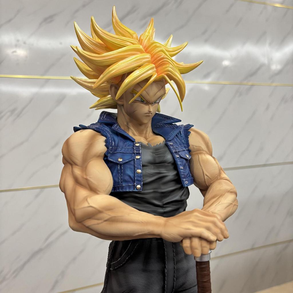 In Stock 53cm Anime Dragon Ball Z Figure Trunks Action Doll Figures Pvc Statue Collection Model Toys For Children Surprise Gift