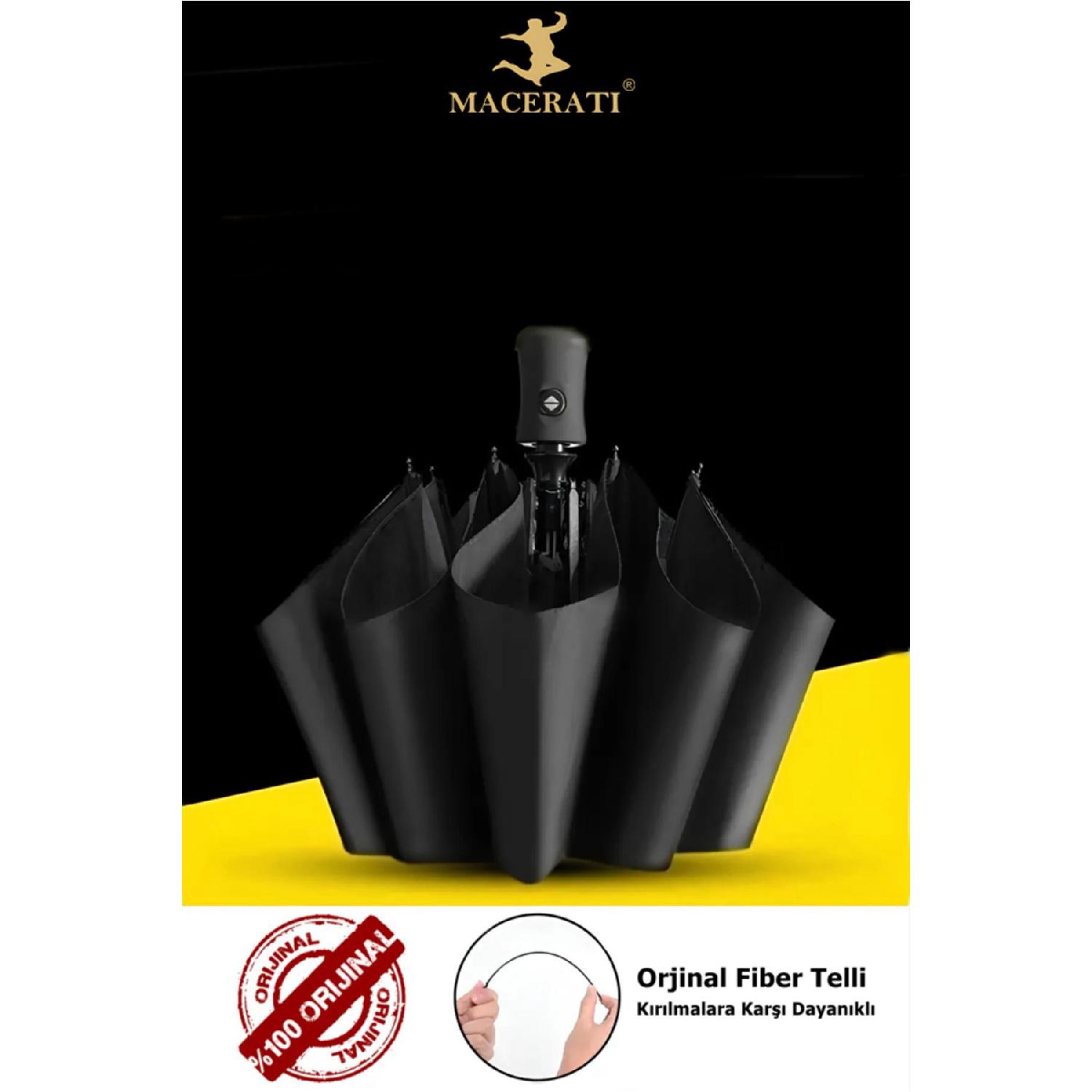 

Original Fully Automatic Black Unisex Umbrella Mcr053 чёрный