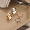 Trendiges Vintage Liebesherz Ring Set Für Frauen Männer Liebhaber Paar Ring Freundschaft Verlobung Hochzeit Rock Offen Verstellbar Zirkon