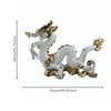 Resin Dragon Sculpture Electroplated Gold Statue Gift Idea Home