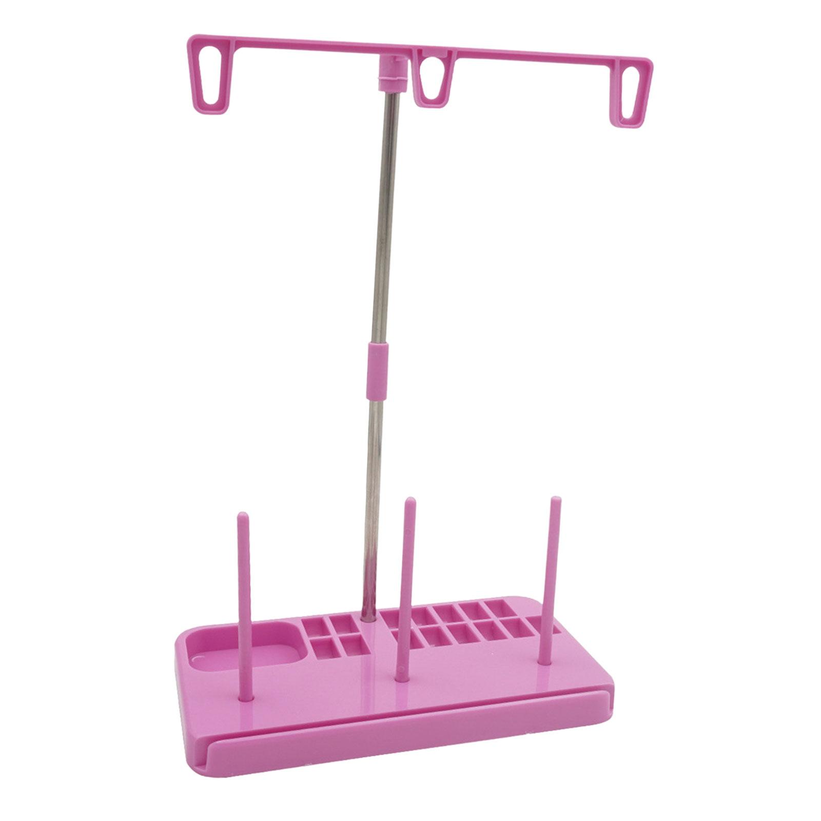 

Thread Spool Holder Stand Auxiliary Tool Rack Home Practical Durable Stable Thread Stand for Industrial Sewing Machine Fittings рожевий