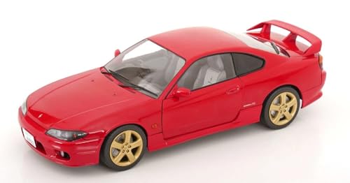 Solido 1/18 Scale Nissan Silvia S15 SPEC-R Aero 1999 Red SOLIDO Silvia Diecast Car [Parallel Import]