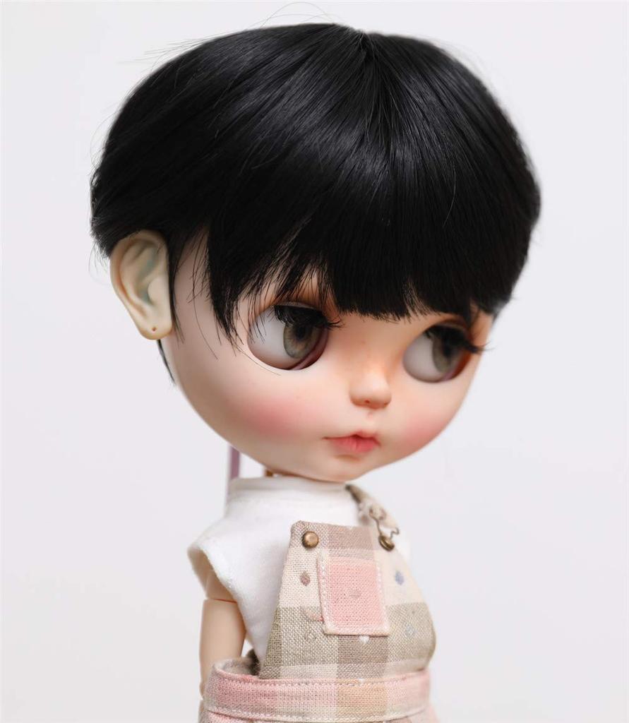 Linfairy 9-10 inch Doll Wig (Black)