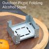 Ultralight Outdoor Tablet Pocket Stove Compact Mini Folding Stove  Camping Stove