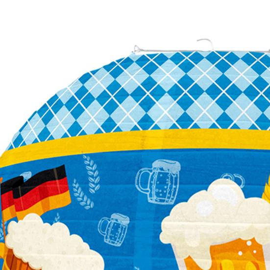 Oktoberfest Hengende Papirlanternedekorasjon Tysk Bayersk Ølfestival Rund Papirlanterne for Festrekvisitter