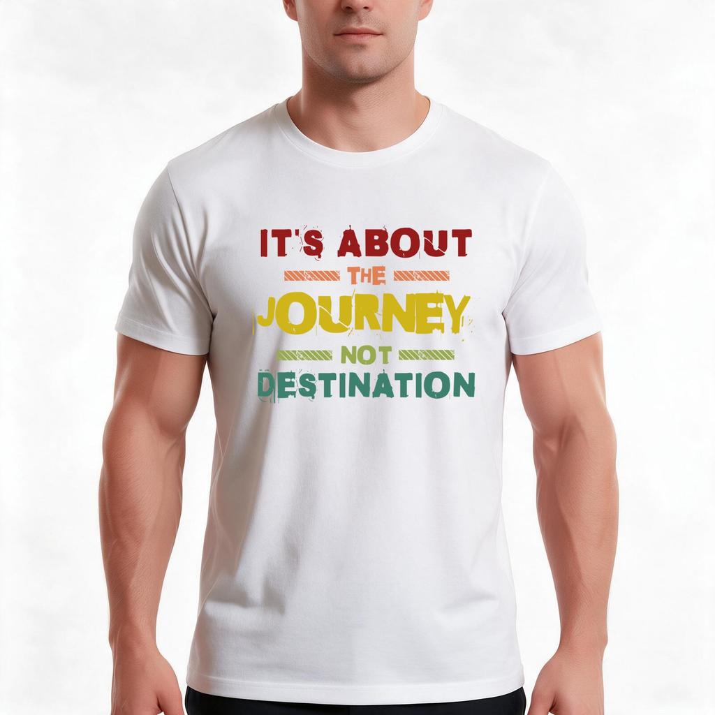 Say About The Journey Not Destination Quotes Tshirt Summer Casual Cotton Tee Oversized Streetwear Tops Unisex Unisex Unisex