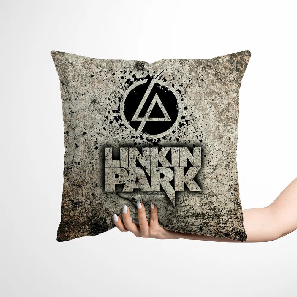 Silk Pillowcase 100% Linkin Park Case For Pillow Cases 45X45 Cushions Cover Decorative Cushion Cover 30X50 Rectangular Covers