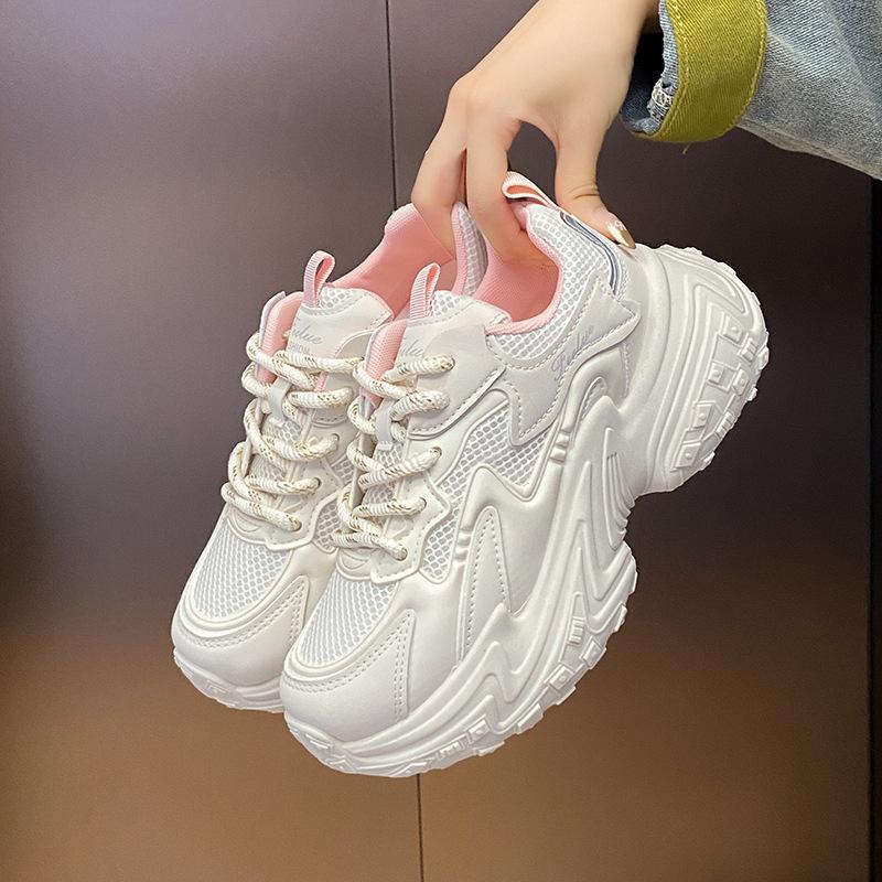 

2025 autumn new Korean version trendy dad shoes women ins student casual shoes women platform running shoes women FB9908 35