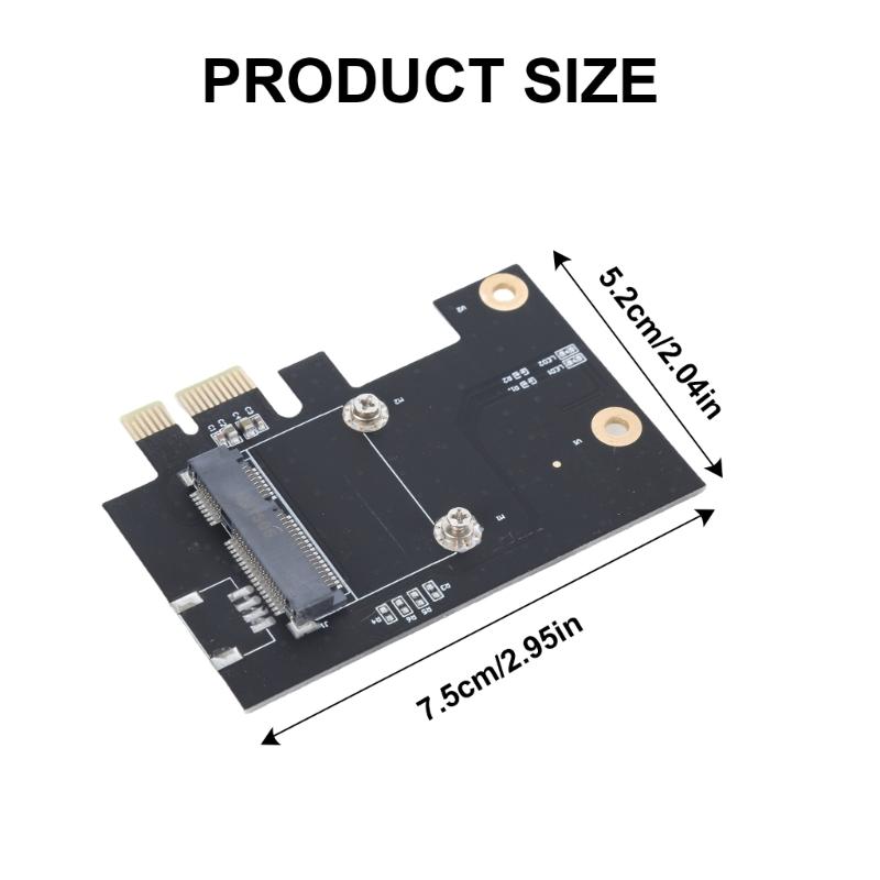 Networking Card Converters, Half Mini PCIE To Standard PCIExpress X1 Adapter for Mini PCIE Wifi Adapter