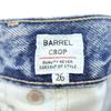 Levi's Big E BARREL CROP Denim pants w26 With leather strap Women Used