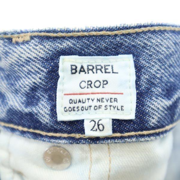 Levi's Big E BARREL CROP Denim pants w26 With leather strap Women Used