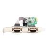 PCI-E To RS232 Dual Port Serial Card for PC Expansion, PCIe 9 Pin DB9 Serial Communication Adapter. Add 2 Serial Ports with This PCIe Card.