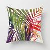 New Tropical Plant Fashionable Leaves Rainforest Pillow Case Cushion Cover Peach Leather Velvet Digital