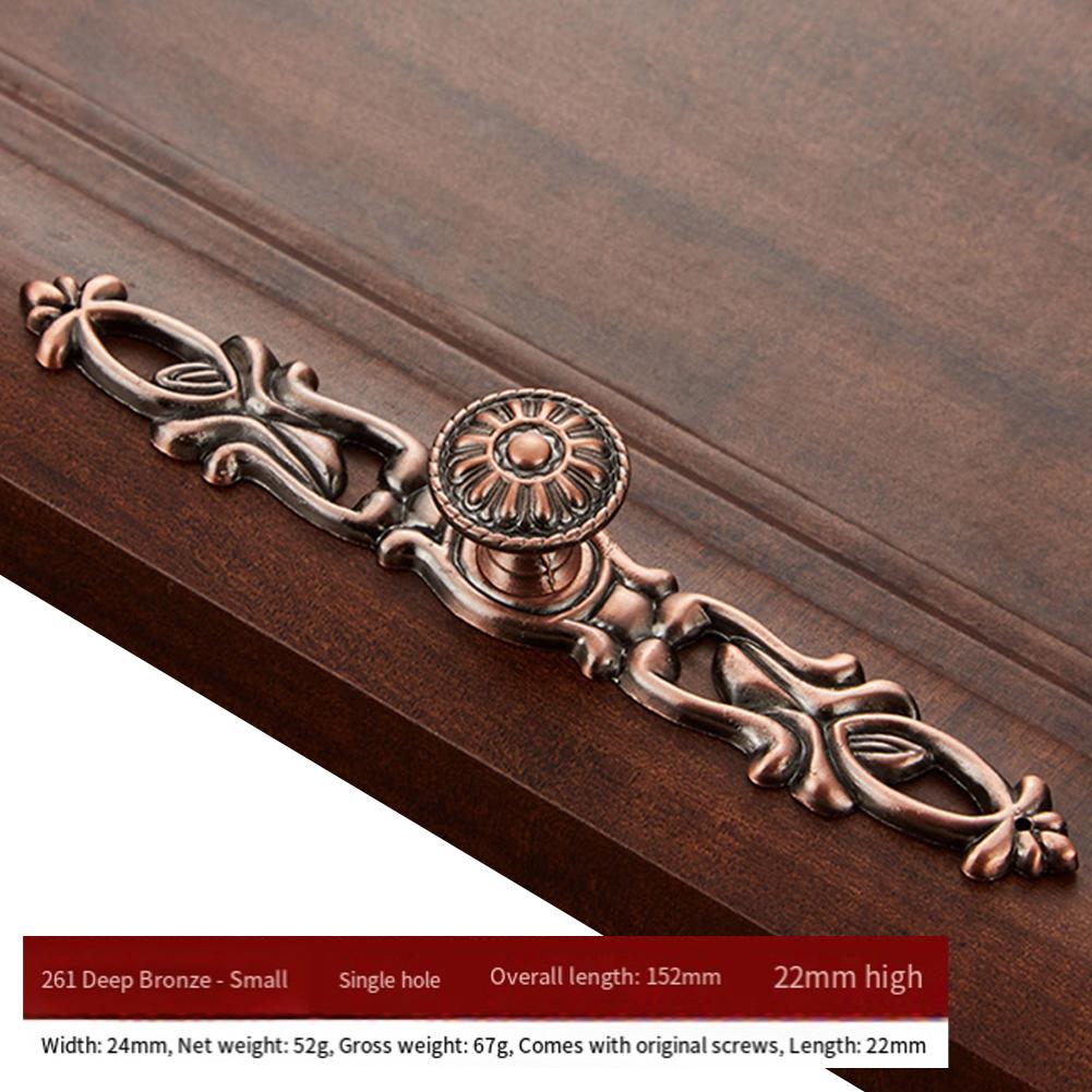 Retro Cabinet Pulls Vintage Red Bronze Door Handles Kitchens  Furniture Door Handles Wardrobe Drawers Knobs Furniture Hardware