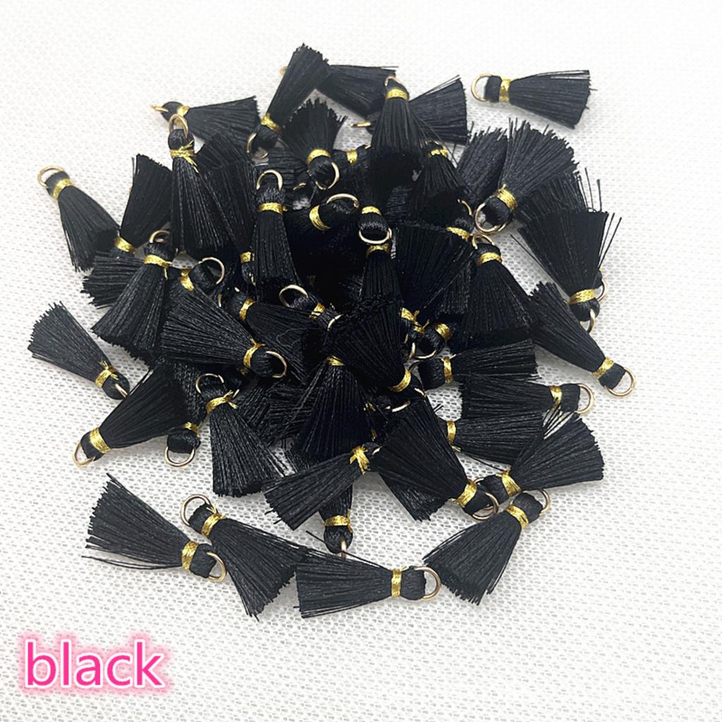 Mini Metal Loop Tassel Charms for DIY Jewelry Making Craft Supplies Small Tassel Pendants for Earrings Bracelets Necklaces and Accessories