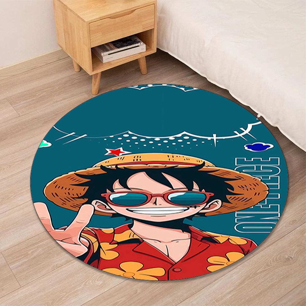 One Piece Printed Round Rug Carpet Chair Rug Area Rug Entryway Doormats,for Office Chair Living Room Bedroom Kitchen Room.