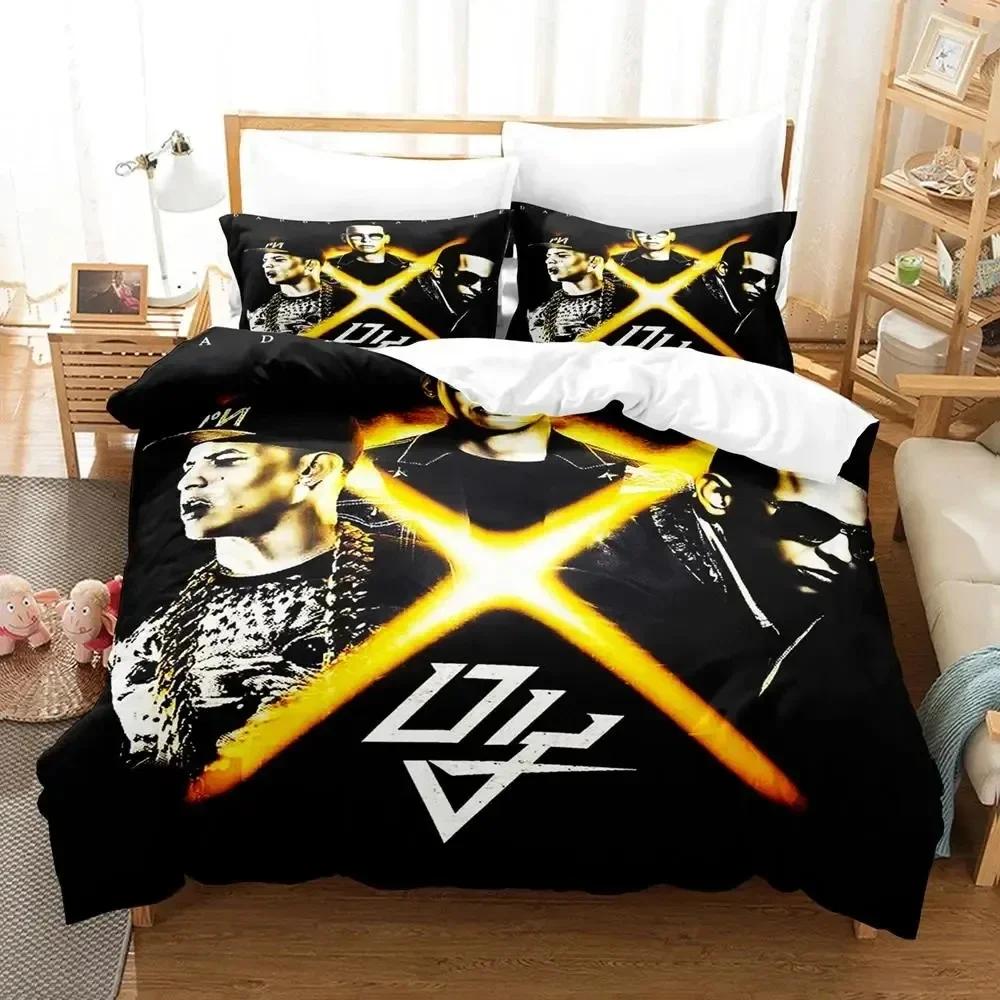 3D Printing Daddy Yankee Bedding Set Duvet Cover Bed Set Quilt Cover Pillowcase Comforter King Queen Size Boys Adult Bedding Set