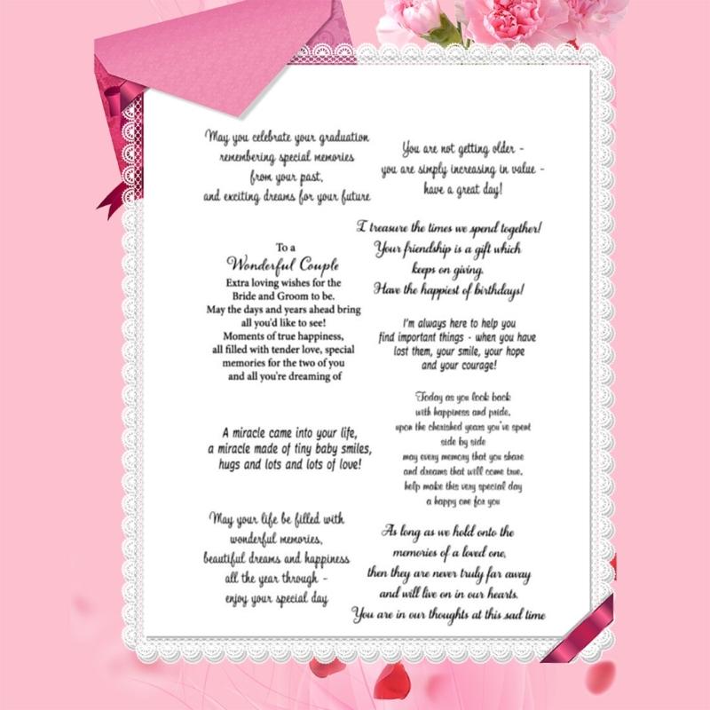 1Pc Clear Stamps 3D Scrapbooking Silicone Clear Stamp Seals Stamps Cards Making Photo Journal Album Decorations Stamps