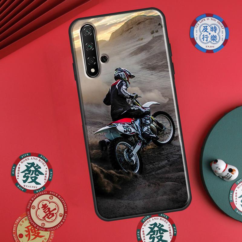 Moto Cross Motorcycle Sport For Huawei P20 P40 P30 Lite P60 Pro Nova 12s 11i 12i 10 9 SE 5T Y91 Y90 Y60 Y70 Y72 Y61 Case