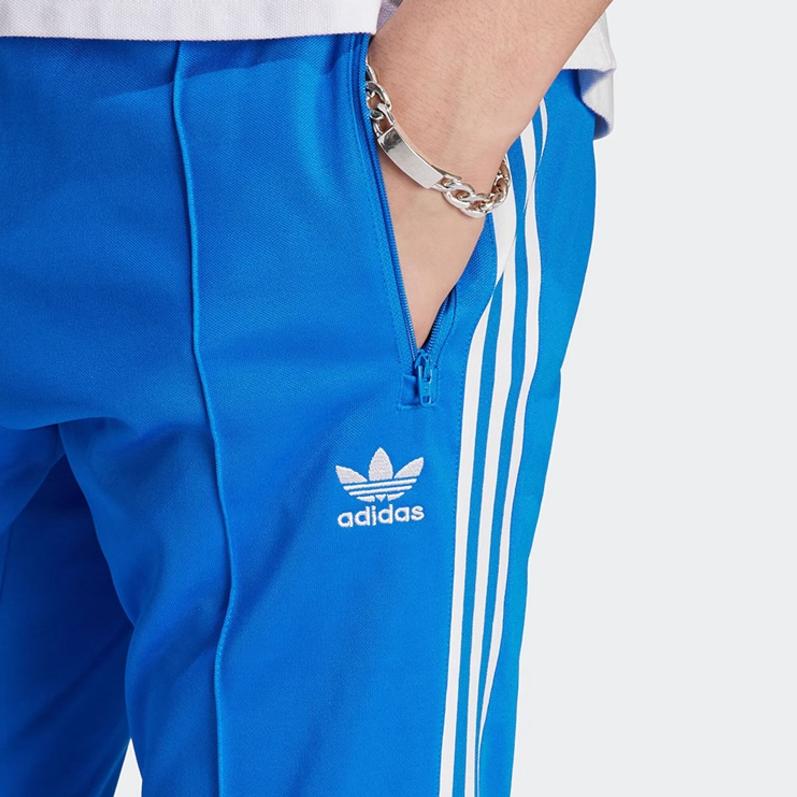 Adidas Originals Adicolor Classics Beckenbauer Tracksuit Bottoms With Three Stripes And Contrasting Elastic Waist Men Bottoms Blue IM4546