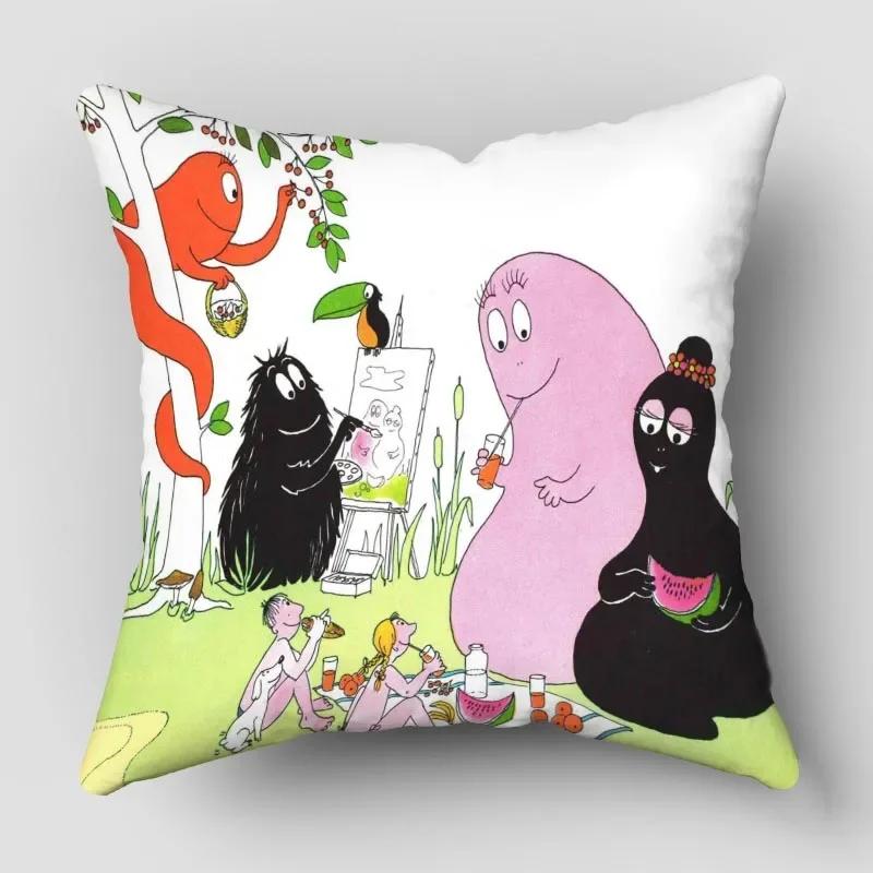 Povlaky na polštáře Barbapapa Zvířata Sněhulák Tištěný Povlak na polštář Zimní Sváteční Párty Dekorativní Povlak na polštář na gauč