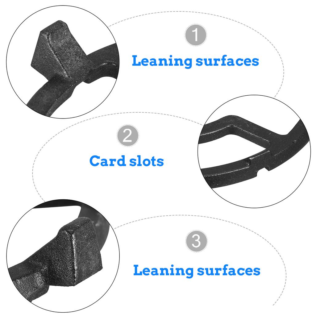 Support Ring Gas Stove Base Furnace Racks Accessories Holder Black Cast Iron