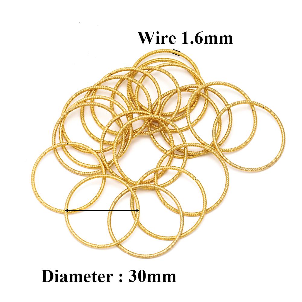 10pcs Stainless Steel Gold Earrings Rings Spiral Round Twisted Big Circle Ear Wire Hoops Pendant Connectors DIY Jewelry Findings