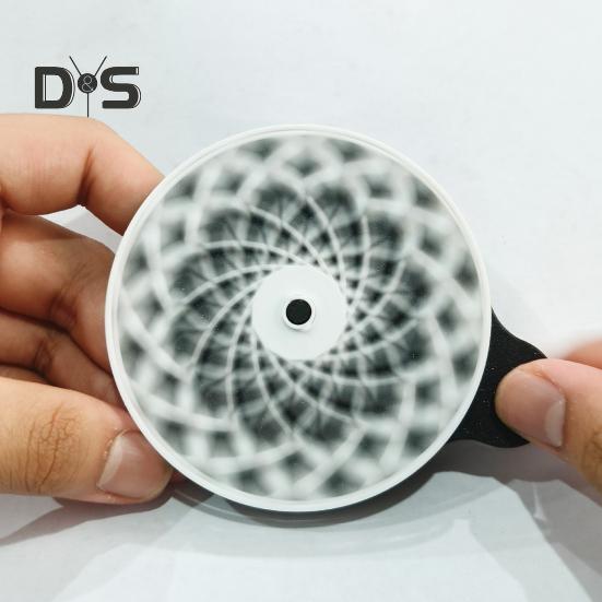 Stress Relief Spiral Toy 3D Printed Toy Pocket Size Fidget Toy Relaxation Rotating Wheel Concentration Enhancing Toy