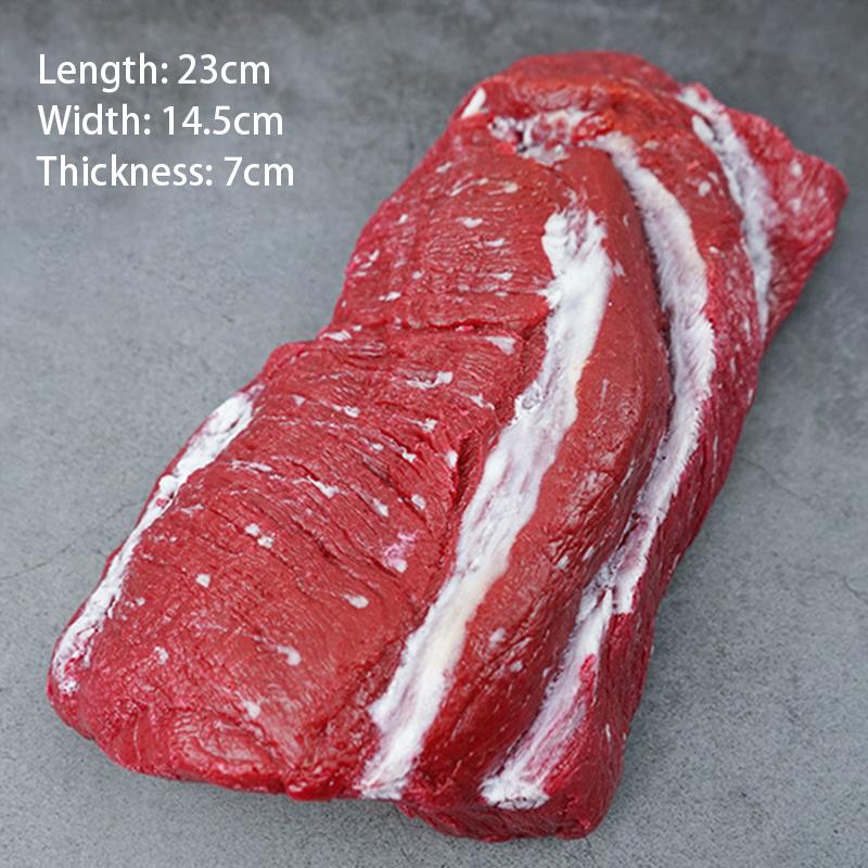 Simulation Meat Fake Food Plastic Artificial Beef Chops Lifelike Pork Steak Model Kitchen Market Restaurant Display Photography