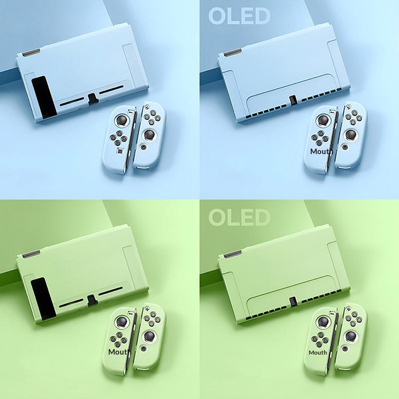 Protective Case Compatible With  Switch Oled Console And Joy-Cons, Switch Can Be Inserted In Dock With Shell