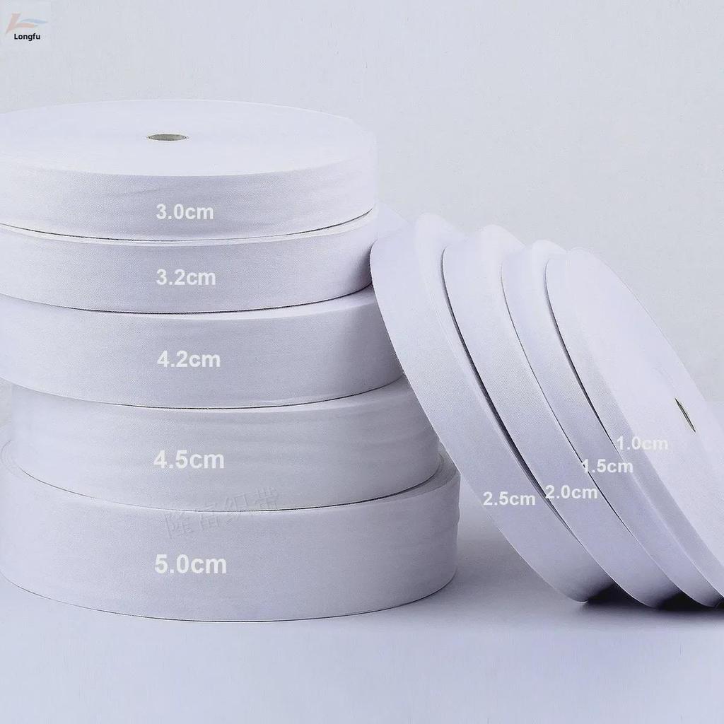 White Fragrance Style Cotton Belt, 1-9cm Wide, Plain Weave