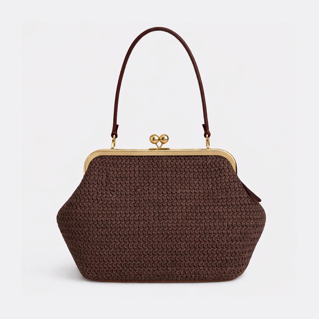 Borsa da sera irregolare di lusso Marca Design a conchiglia Raffinata borsa a tracolla da donna Grande capacità Borsa a mano clutch con fibbia tinta unita