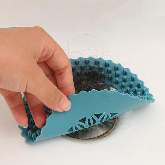 Shower Drain Hair Catcher Easy Installation Clean Prevent Clogs Hair Guard Plastic Hair Trap for Bathroom Drain
