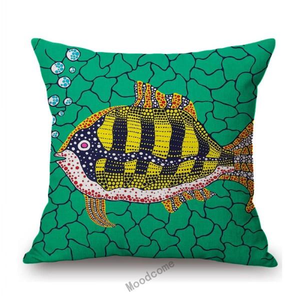 Modern Polka Dots Art Flower Vase Butterfly Pumpkin Yayoi Kasuma Japanese Style Cotton Linen Sofa Pillow Case Car Cushion Cover