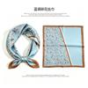 [111 Mulberry Silk] Spring and Autumn Versatile Colorful Scarf Small Scarf Silk Scarf 11cm Small Square Scarf Women