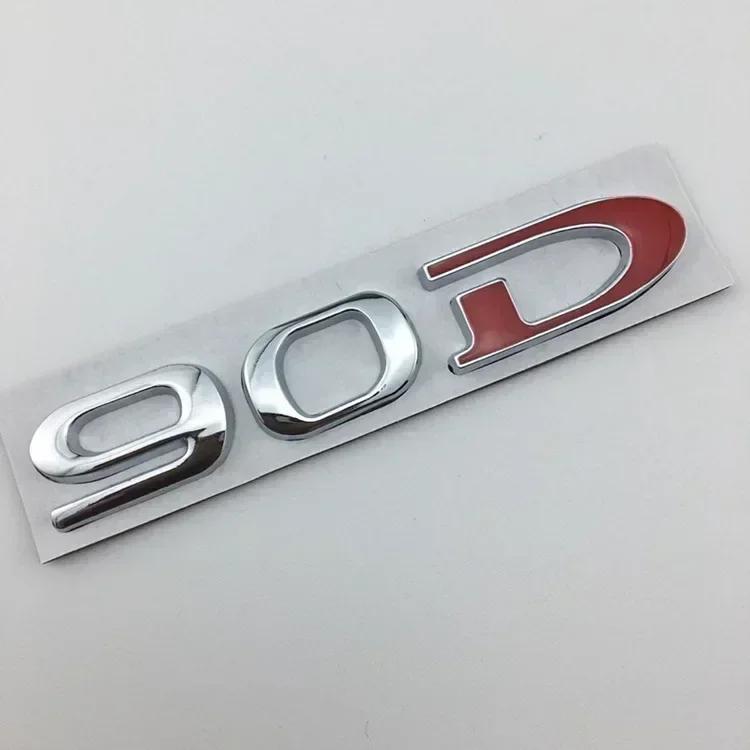 mghxj4 For Tesla MODEL 3 S X Y 75D 85D 90D 100D Rear Boot Trunk Tailgate Emblem Badge Sticker 3D Metal Car Styling Accessories