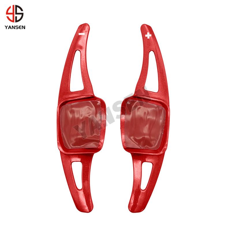 Paddle shifter for VW Golf 8 MK8 R GTI R Line  Tiguan Passat Atlas CC Steering Wheel Paddle Shift Carbon Sticker Accessories ABS Red